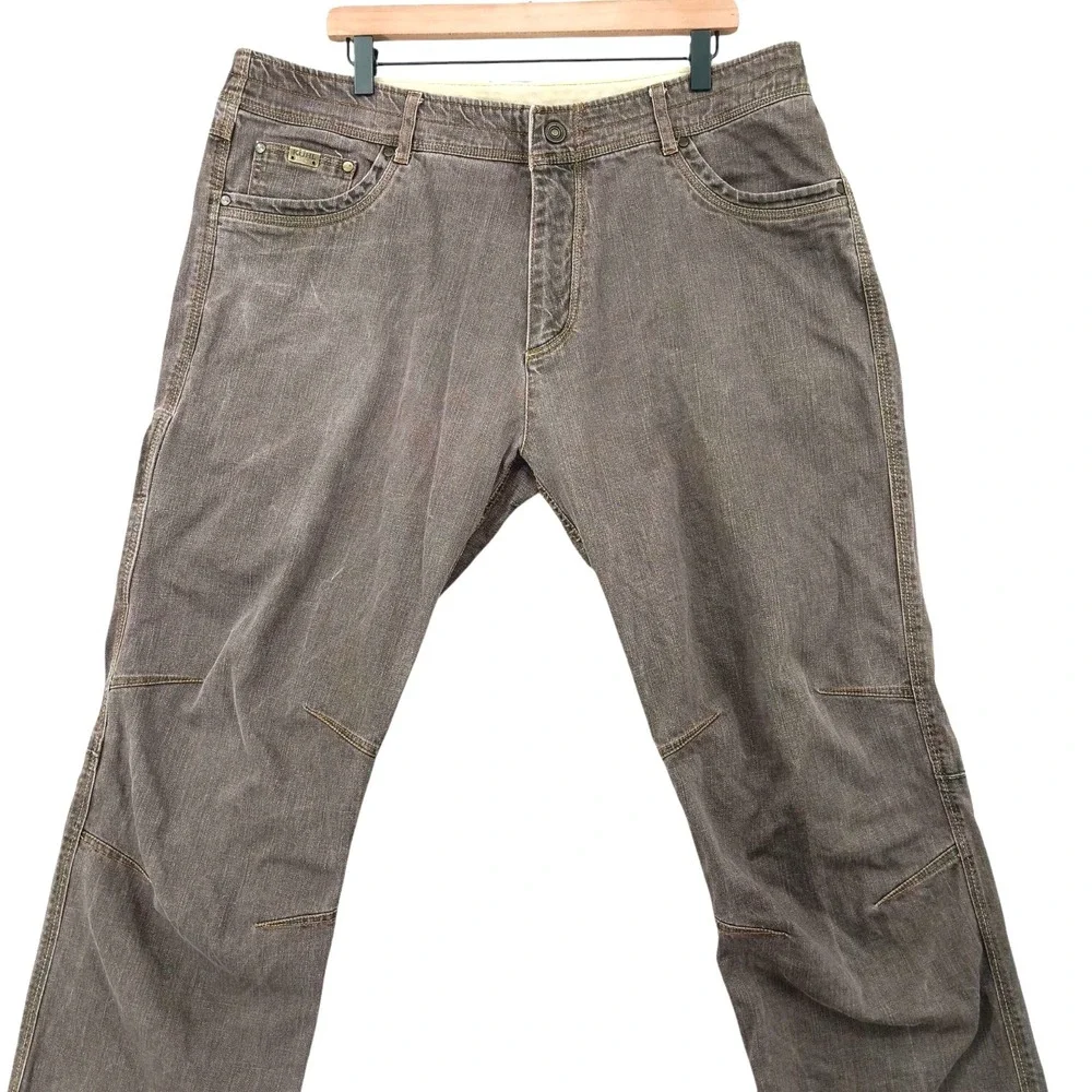 Kuhl Jeans Mens 38x31 Riot Articulated Knees Patina Dye Denim Pants Tag 38x32‎
